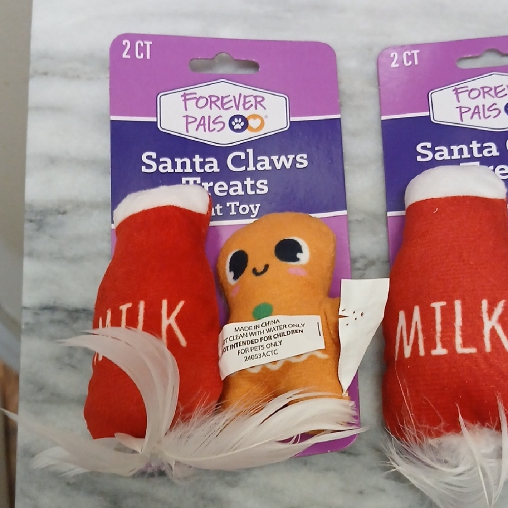 Forever Pals Santa Claws Cat Toy TREAT Set